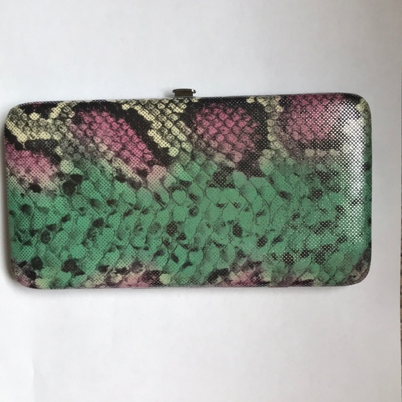 Urban Outfitters Handbags - Metallic snakeskin clutch/wallet